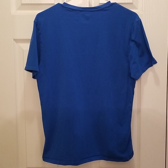 ALFANI Slim Fit Stretch (M) Womens Blue Tee Shirt - Picture 7 of 11